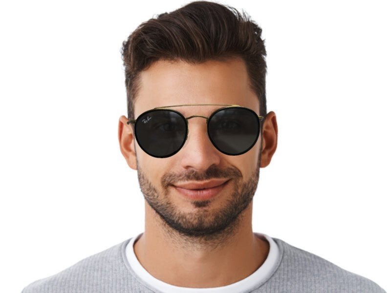Double round hotsell bridge ray ban