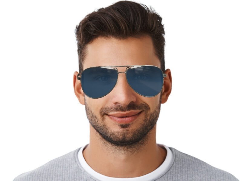 Polaroid PLD 6048 Black Aviator Sunglasses Polaroid PLD 6048/S/X Sunglasses - Go-Optic.com - SOLD OUT main image 2