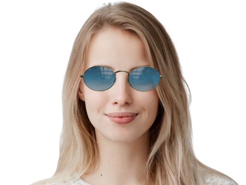 Ray ban oval flat lenses sales