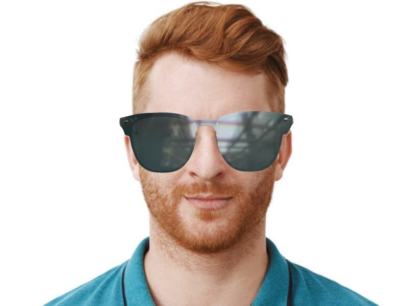 Ray ban blaze top clubmaster azul