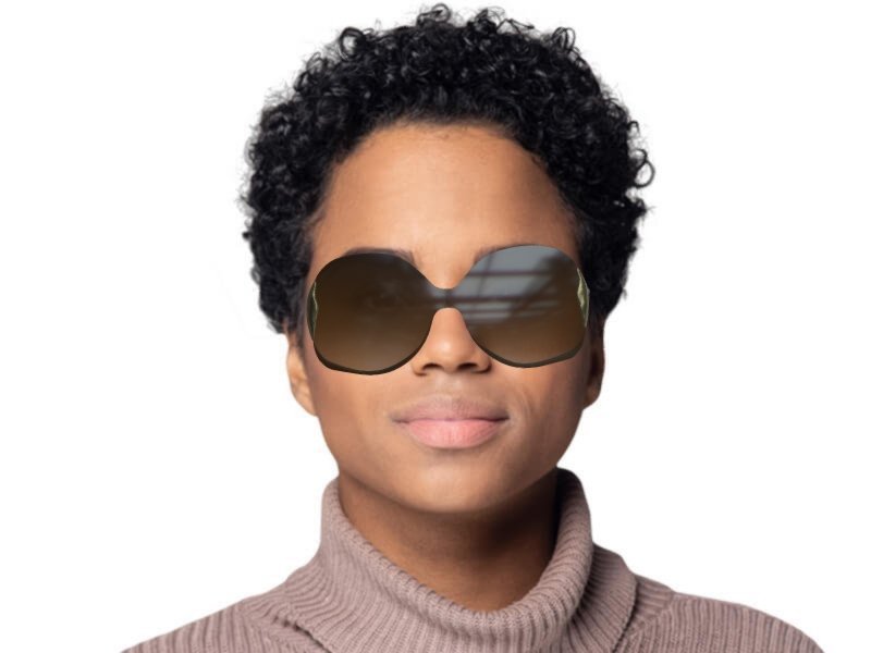 Lunettes De Soleil Chloé CE162S-824 - Monture Gold - Verres Marron - Neuf Avec étiquettes