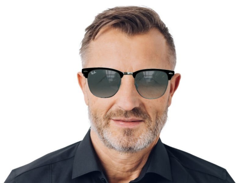 Clubmaster metal ray ban shop